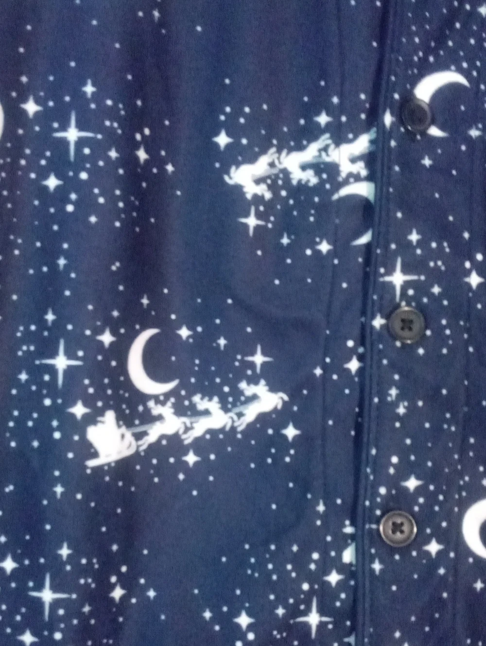Cat & Jack Boys Navy Star & Crescent Moon Pajama Set Sz 8 NWT $20 Santa